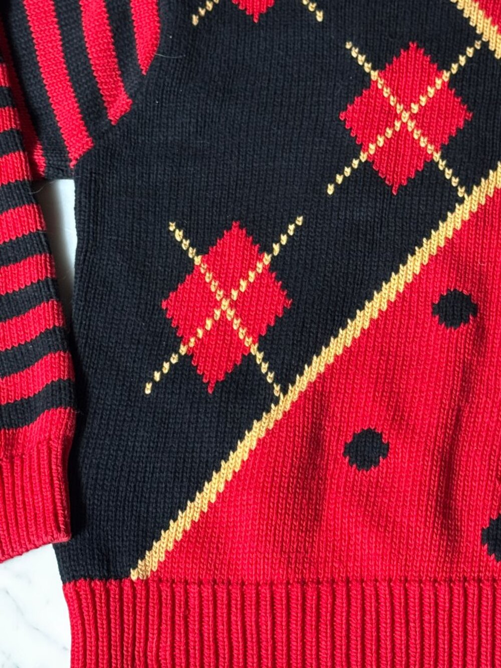 HEIRLOOM Handloomed 100% Cotton Holiday Sweater Size Medium - Picture 3 of 7